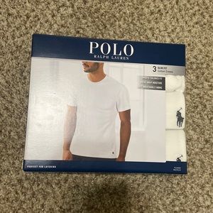 Polo Ralph Lauren 3 Pack White T Shirts